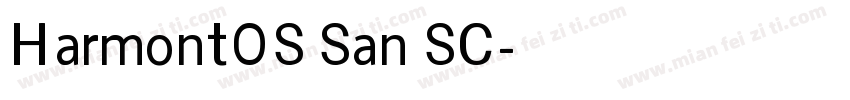 HarmontOS San SC字体转换